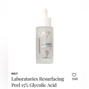 NO7 Laboratories Resurfacing Peel 15% Glycolic Acid